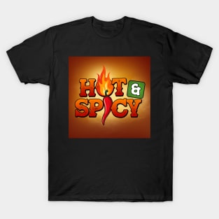 Artwork for Hot & Spicy Review podcast T-Shirt